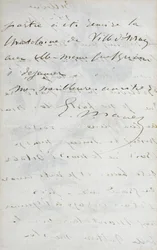 2. Seite eines Briefes des Malers Manet an seinen Freund und Modell, Mery Laurent, 1880